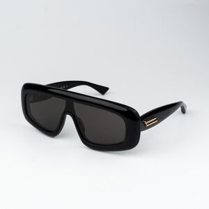 Bottega Veneta Women Sunglasses Black Shield BV1281S 001 BRAND NEW